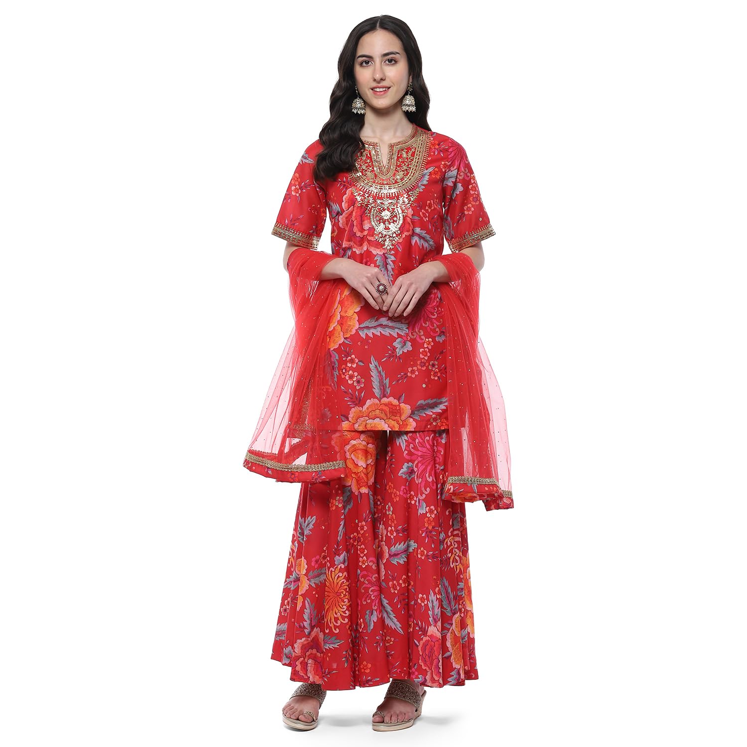 biba Women Polyester Straight Suit Set-picture-15