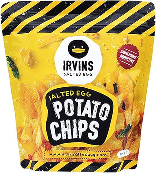 Irvins Salted Egg Yolk Potato Chips, 105 g Pantry Food