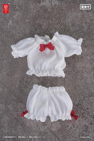 パフスリーブルームウェア（ホワイト）（ドール用） 布&ABS製 - 2
