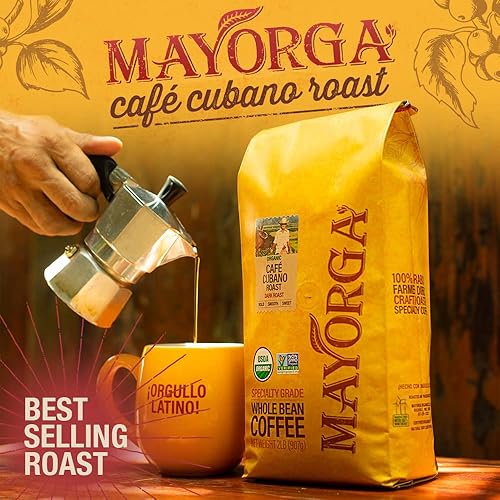 Miniatura 2 de MAYORGA Café tostado cubano bolsa de 5 libras el café orgánico más suave del mundo grado especial sin OMG comercio directo 100 granos arábica enteros