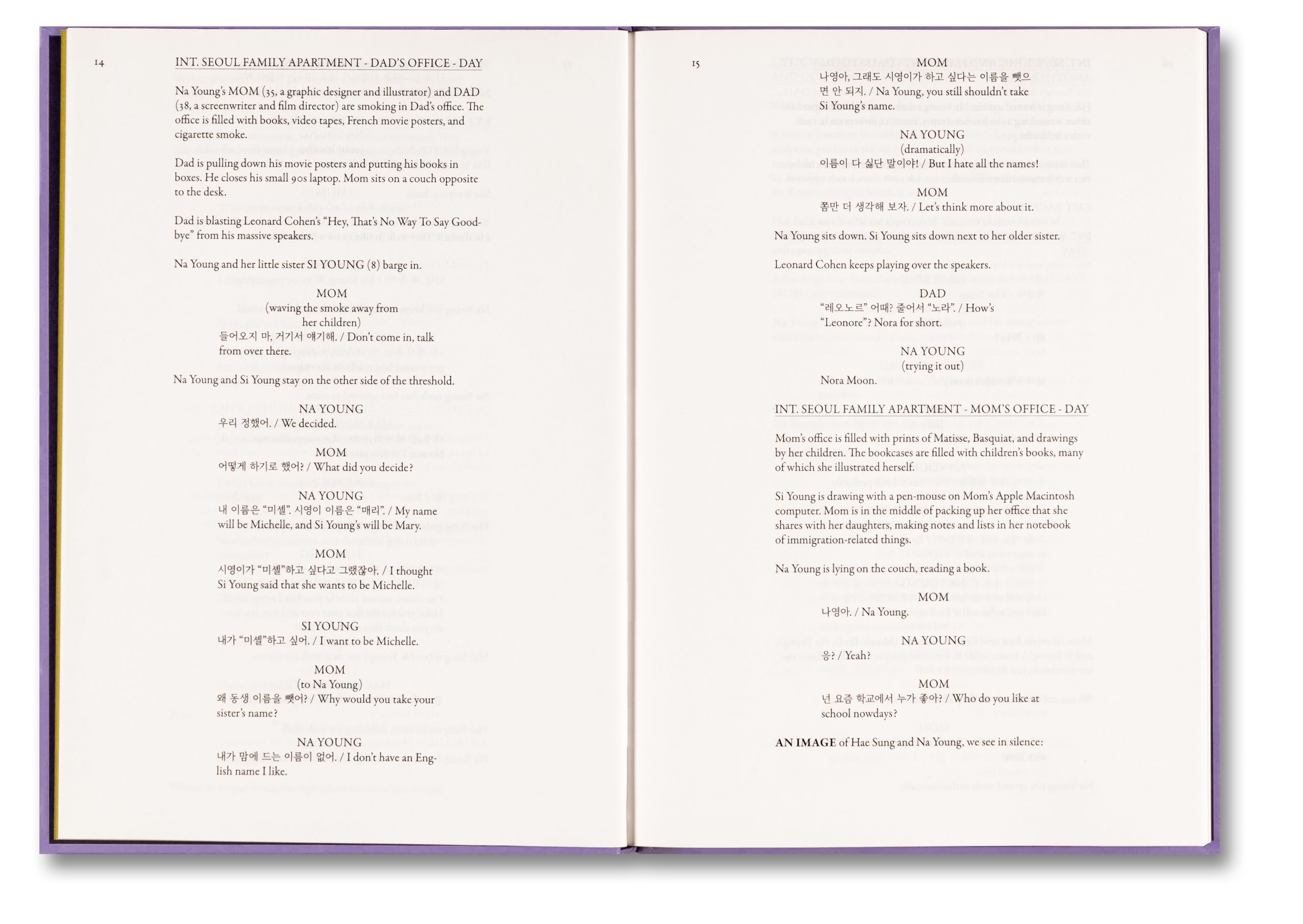 Past Lives Screenplay Book