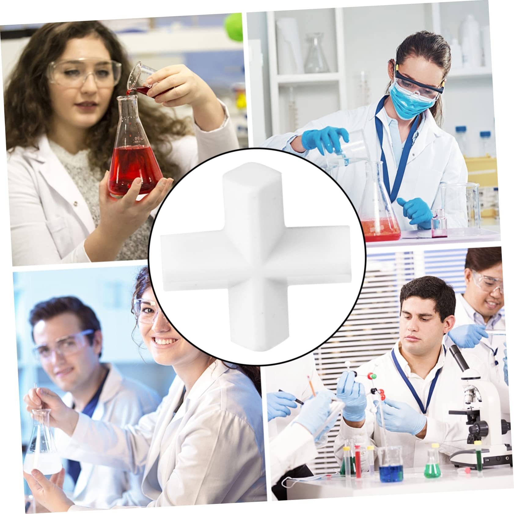 SOLUSTRE 6stücke Ptfe Magnetrührstäbchen Chemisch Beständige Rührstäbe Für Laboranwendungen Für Präzises Mischen Verschiedenen Flüssigkeiten