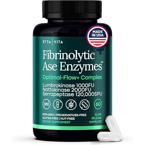 Potent Nattokinase 4000 FU Serrapeptase 240000 SPU Lumbrokinase 2000 FU Supplement - Proteolytic Enzymes Capsules for Energy Support, Digestion, Detox, Cognition & Gut Health for Men & Women