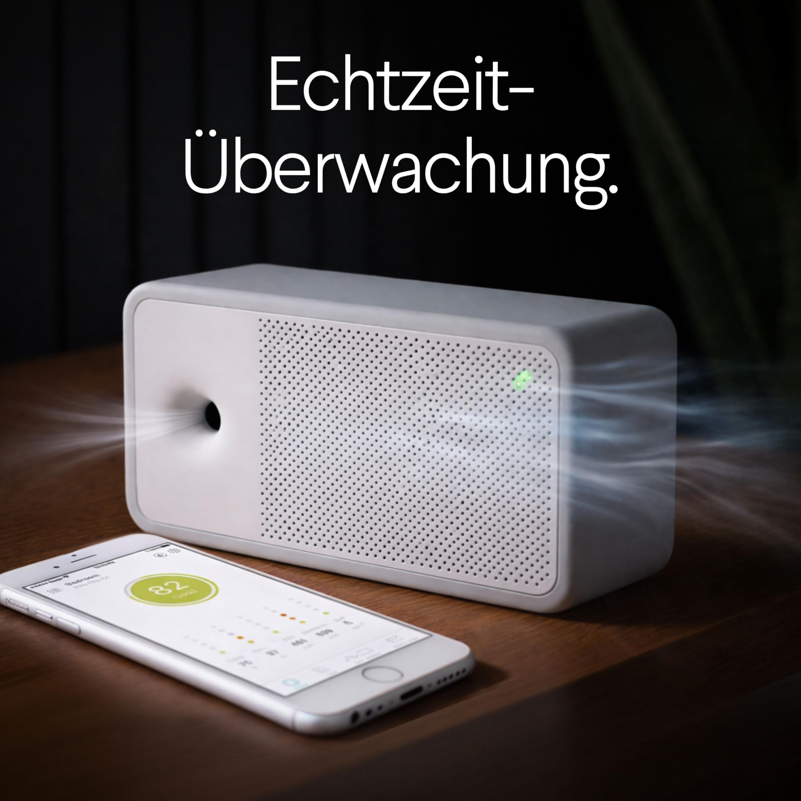 Awair Element Smart Luftqualitätsmonitor CO2 PM2.5 VOC Temperatur Sensor Echtzeit Raumluft Überwachung iOS Android App