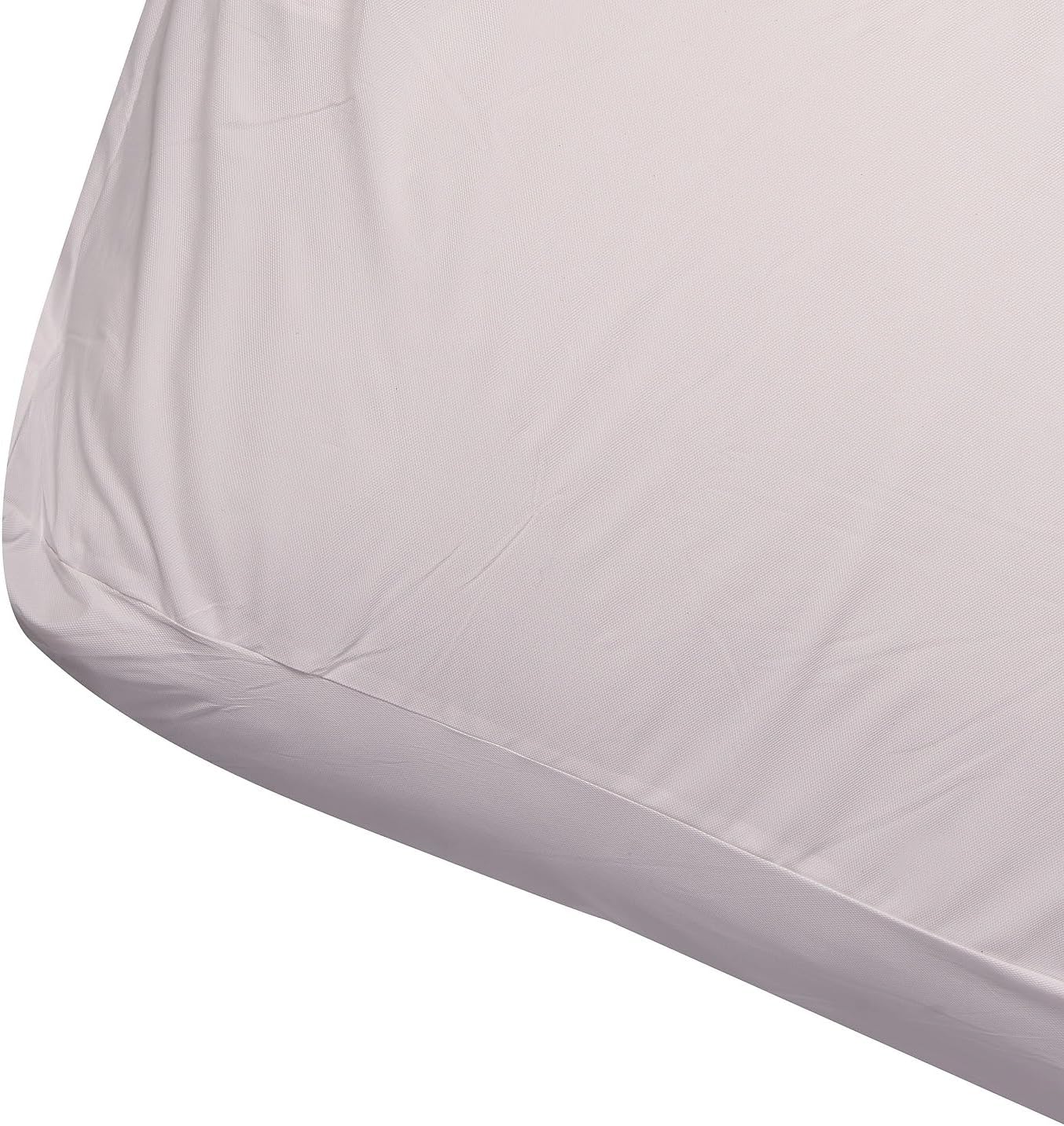 Plastic Waterproof Zippered Style Mattress Protector Twin Size (39" x 75") and 8 Inch Deep, Heavy Duty Vinyl Plastic Bed Cover, White (Pack of 2)