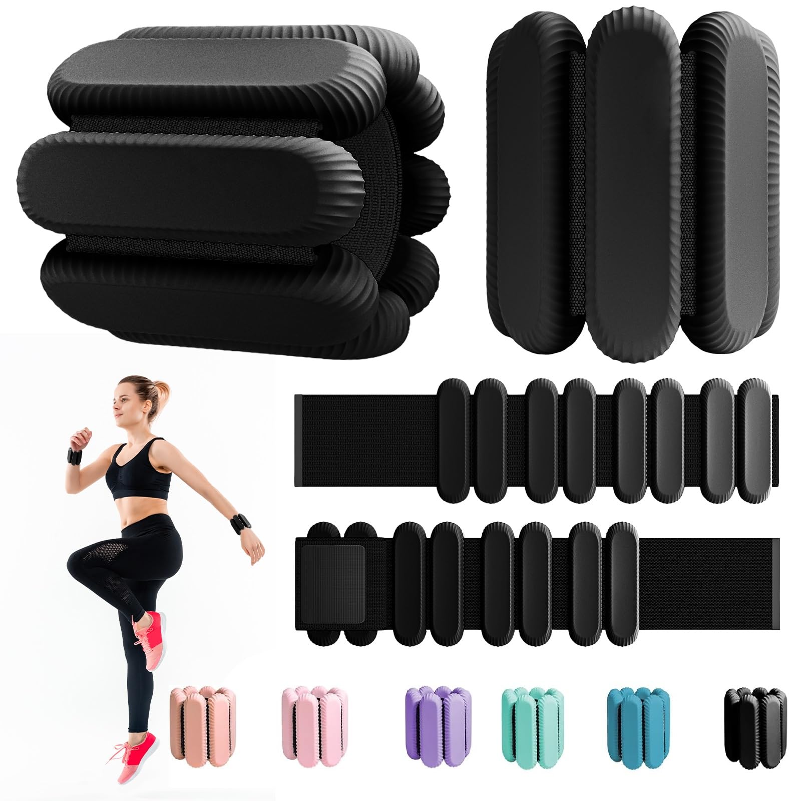 Poids de cheville lestés pour musculation et course à pied
