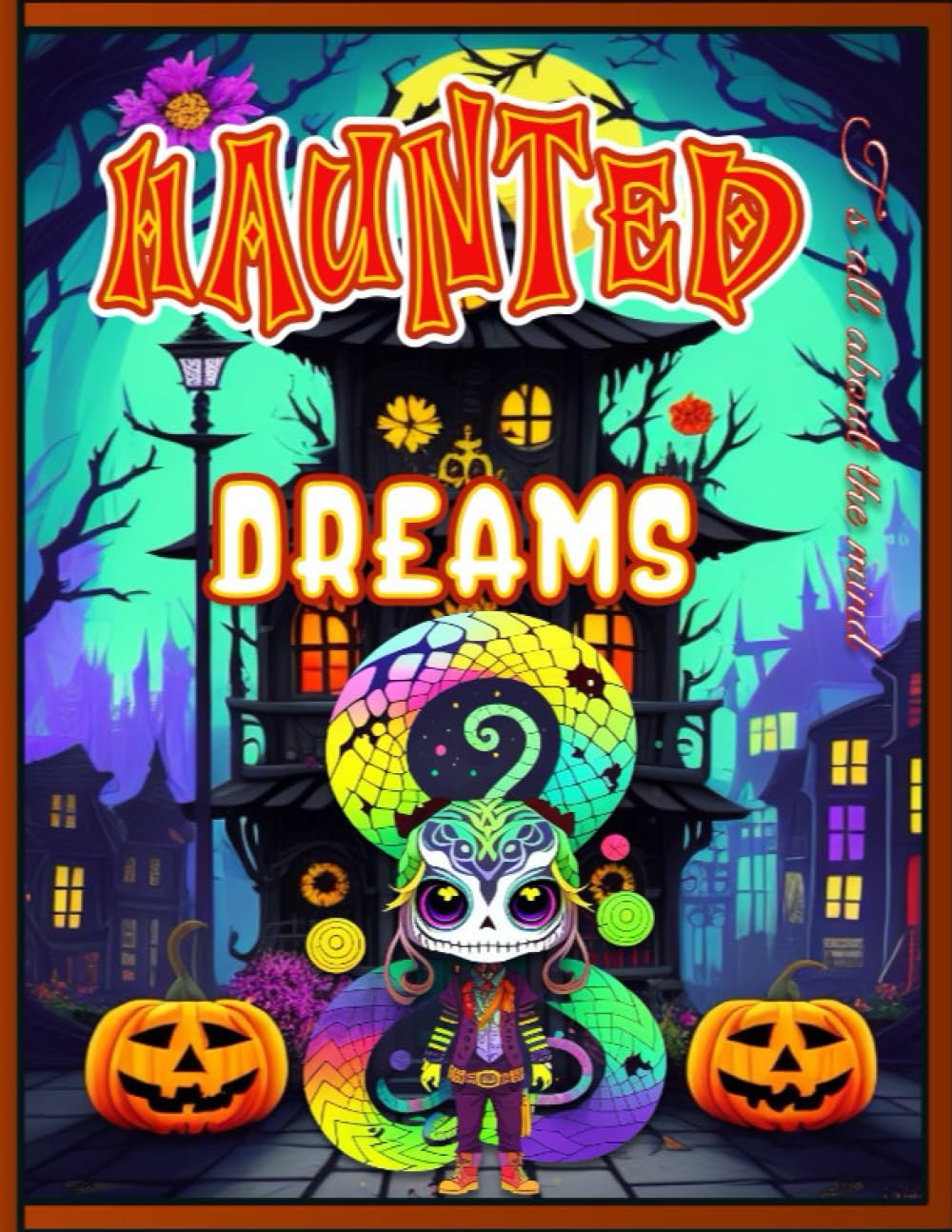 HAUNTED DREAMS: A Whimsical Halloween Coloring Book for Adults to Embrace the Spooky and Charming with Creepy and Haunting Illustrations