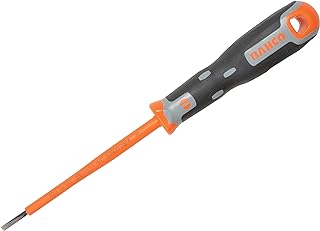 Bahco Tekno+ VDE slitsad skruvmejsel 3mm x 100mm 1000V svart och orange