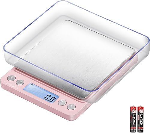 Miniatura 10 de Fuzion Báscula digital de 0.03 oz de precisión, 105.82 oz (105.82 oz) Mini báscula de alimentos para hierbas, especias, joyas, oro, pequeña báscula