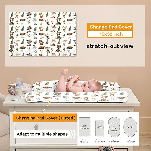 Miniatura 4 de Juego de ropa de cama personalizado para cuna de bebé, juego de cuna de 3 piezas con nombre personalizado, diseño de dibujos animados, cómoda manta