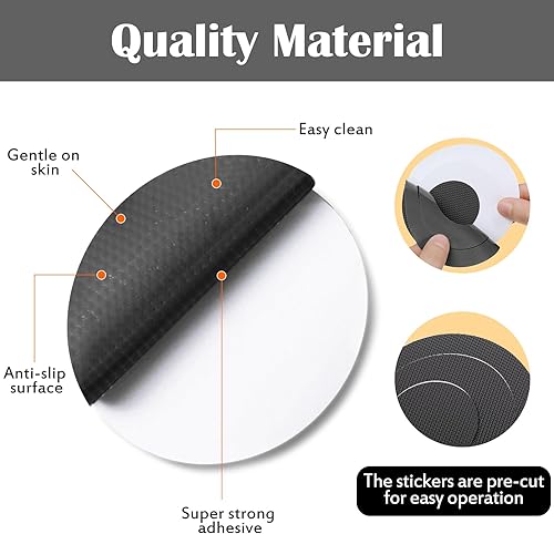 Miniatura 6 de 45 piezas adhesivas ovaladas para bañera, antideslizantes, tracción a bañeras, calcomanías adhesivas para bañeras, duchas, piscinas, barcos,