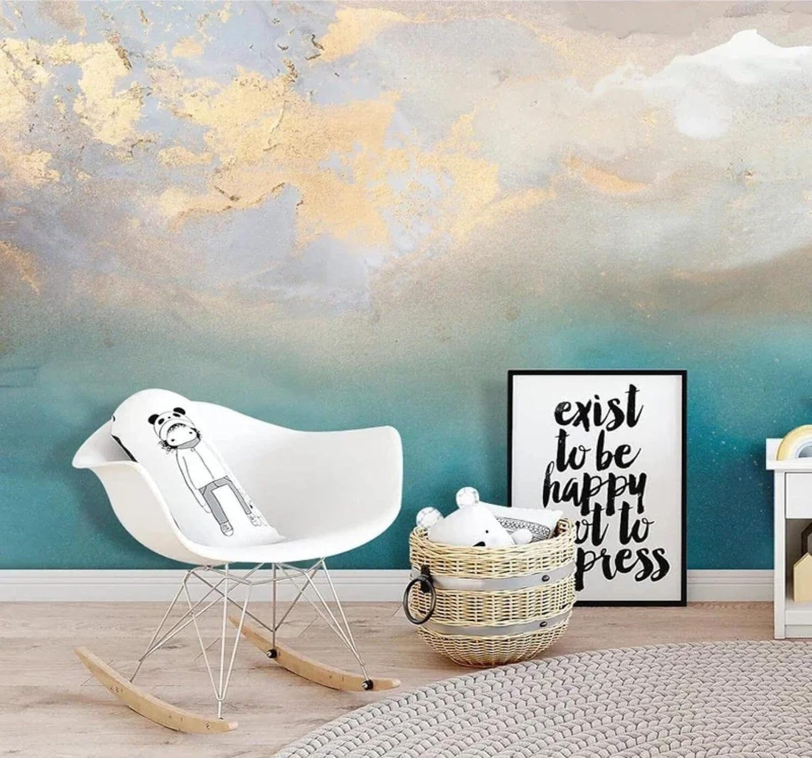 XLMING Abstract Light Luxury Individuality Art Graffiti 3D Wallpaper Luxury Home Dining Decor Paste Sofa Living Room The Wall for Bedroom Mural-350cm×256cm
