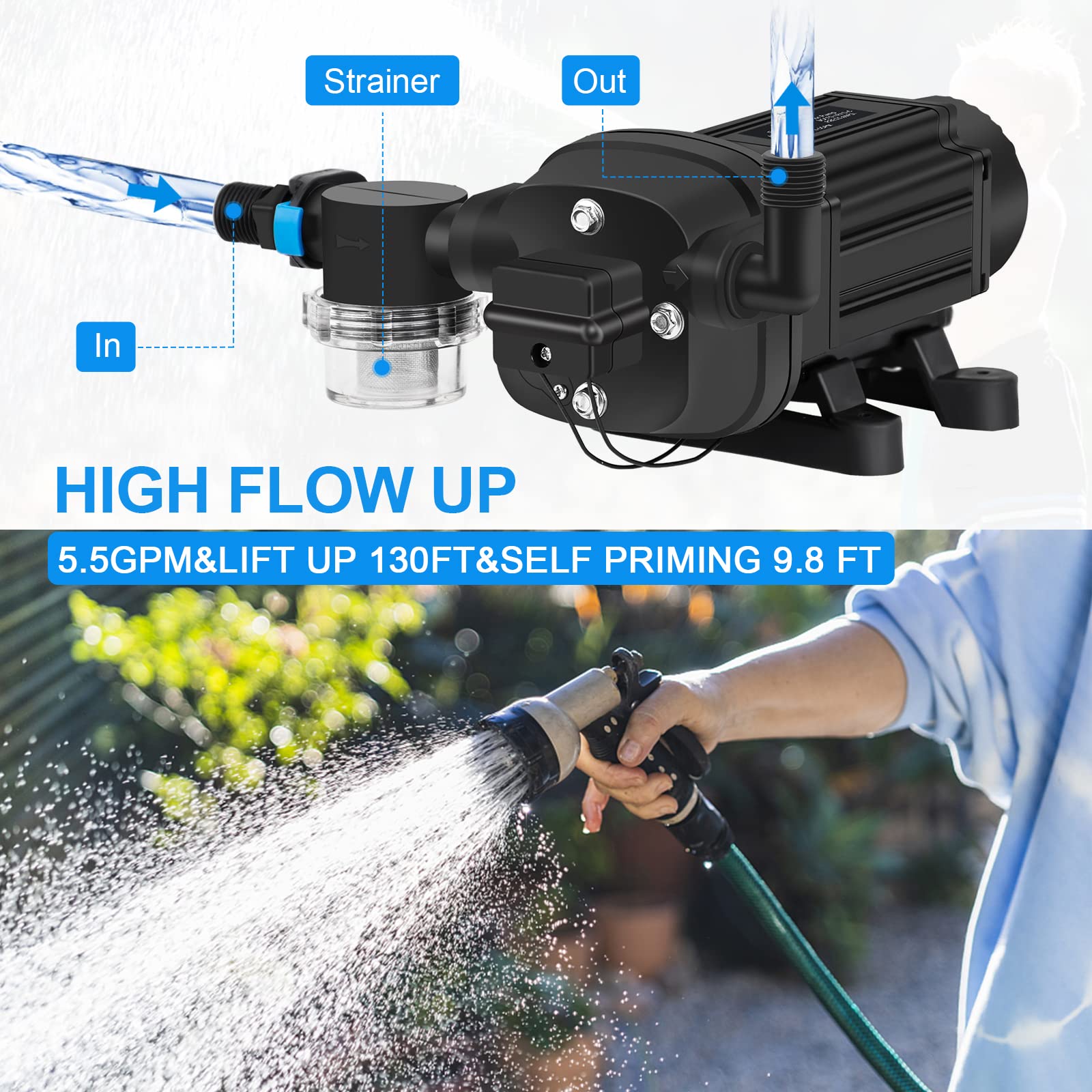 Snapklik.com : DC HOUSE Brushless Water Pressure Diaphragm Pump, 5.5 ...