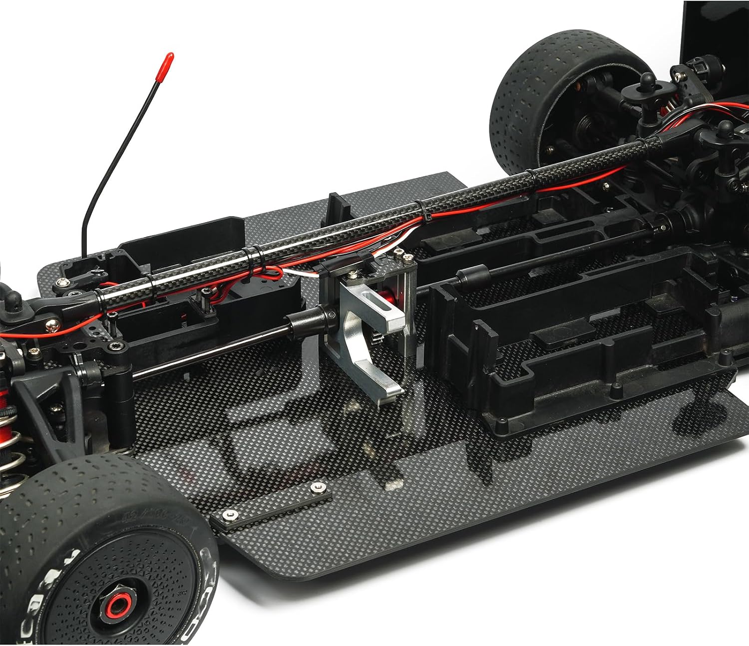Carbon Fiber Center Brace Bar for Arrma 1/7 Felony/Infraction/Limitless 6S, Center Brace Rod Kit Part,Upper Top Central Chassis Support Bar, Front Frame Post End Lightweight ARA320503