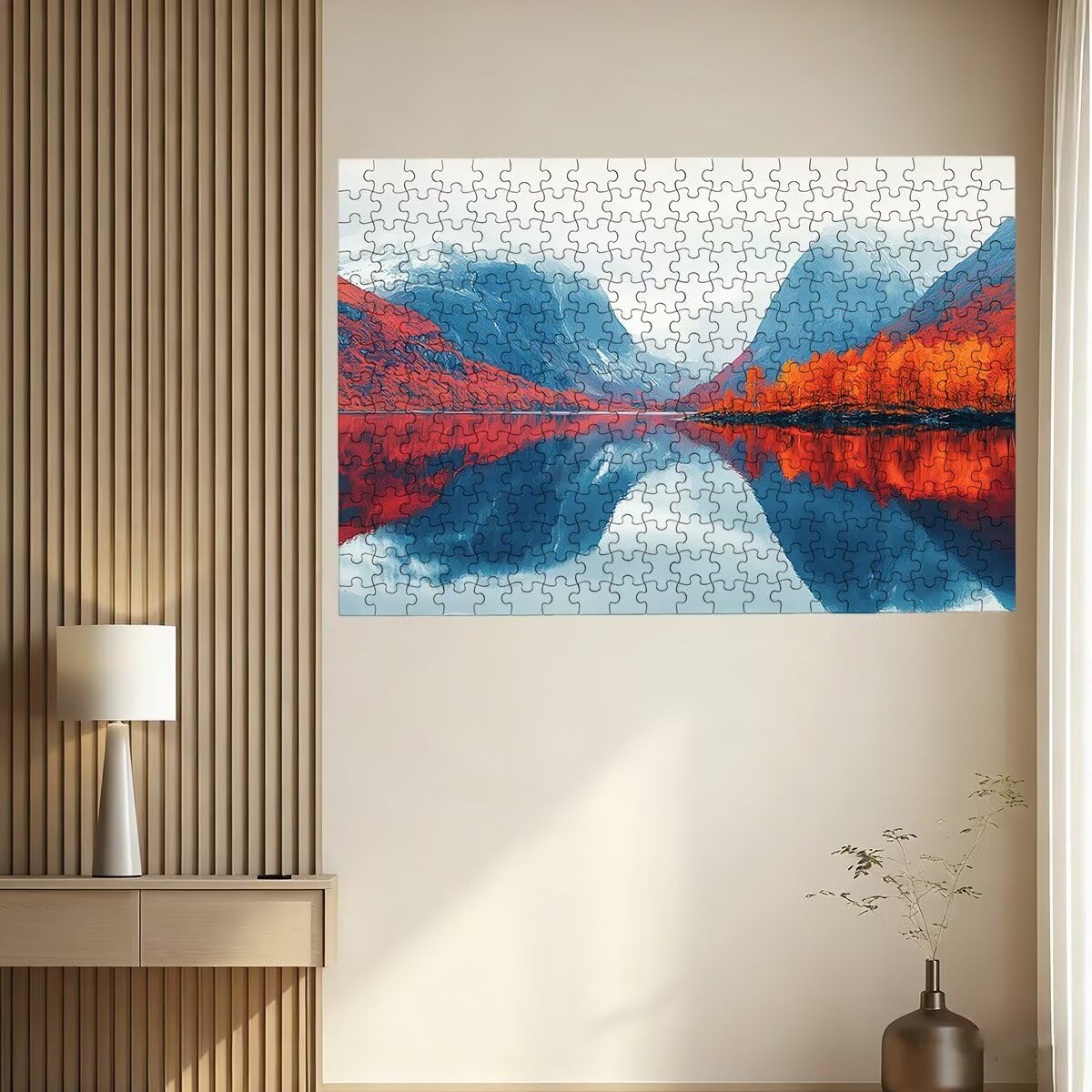 Puzzle 1500 sztuk krajobrazy, drewniane puzzle górskie, klasyczne wyzwanie puzzle dla całej rodziny, zabawki puzzle litery na plecach, oryginalne prezenty dla mężczyzn -2357
