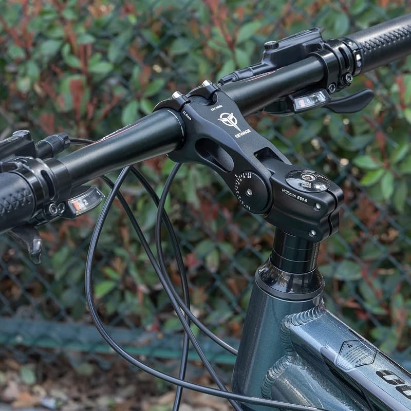 GEWAGE Adaptor reglabil pentru înălțarea pipei bicicletei 31,8 mm 1 1/4 inch din aluminiu, pentru MTB, cursieră, BMX, bicicletă electrică