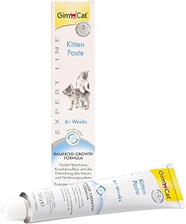 GimCat EXPERT LINE Kitten Paste - Funktionaler Katzensnack fördert die Entwicklung von jungen Katzen - 1 Tube (1 x 50 g)