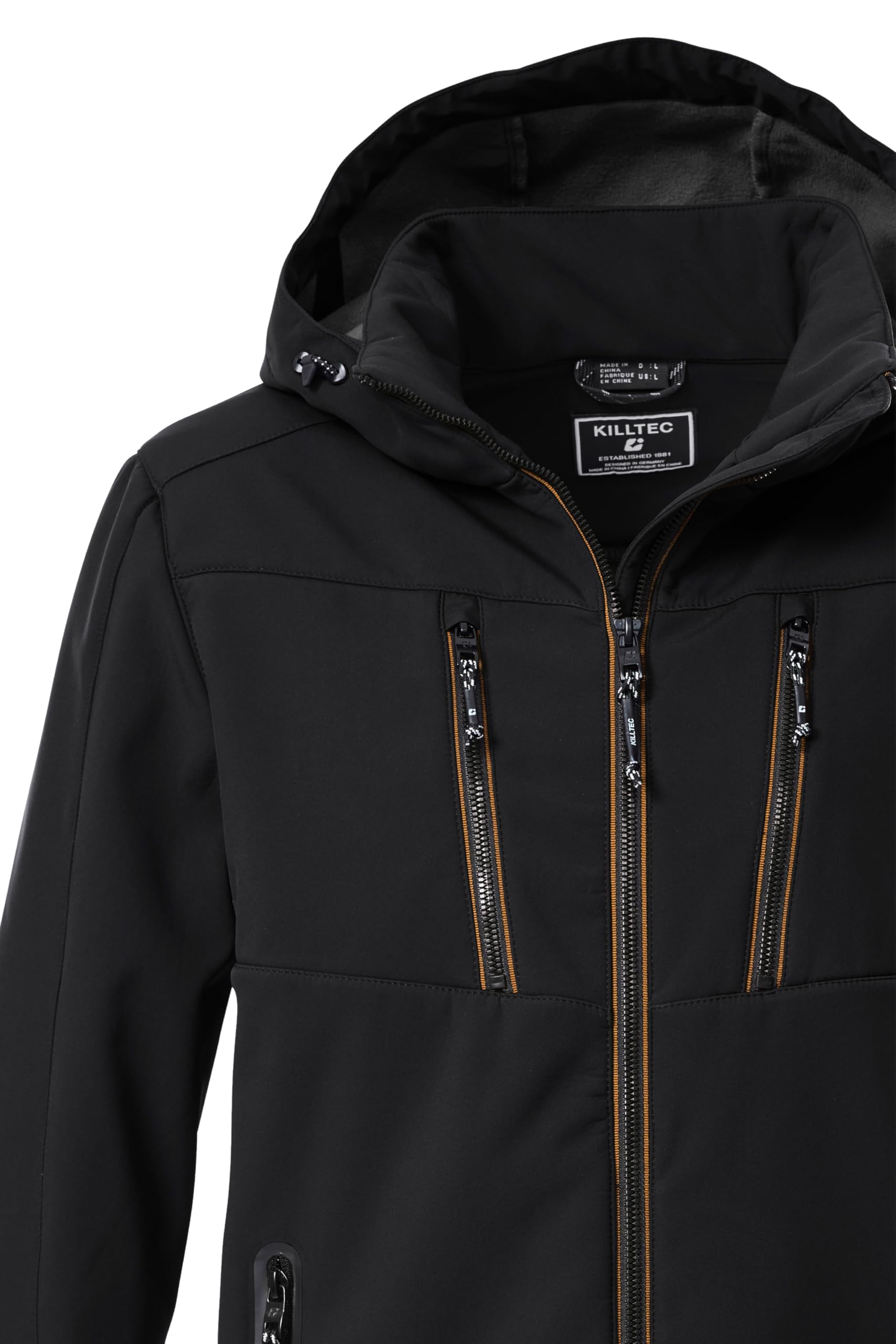 Killtec Herren Kow 79 Mn Sftshll Jckt Softshelljacke mit abzippbarer Kapuze (1er Pack)