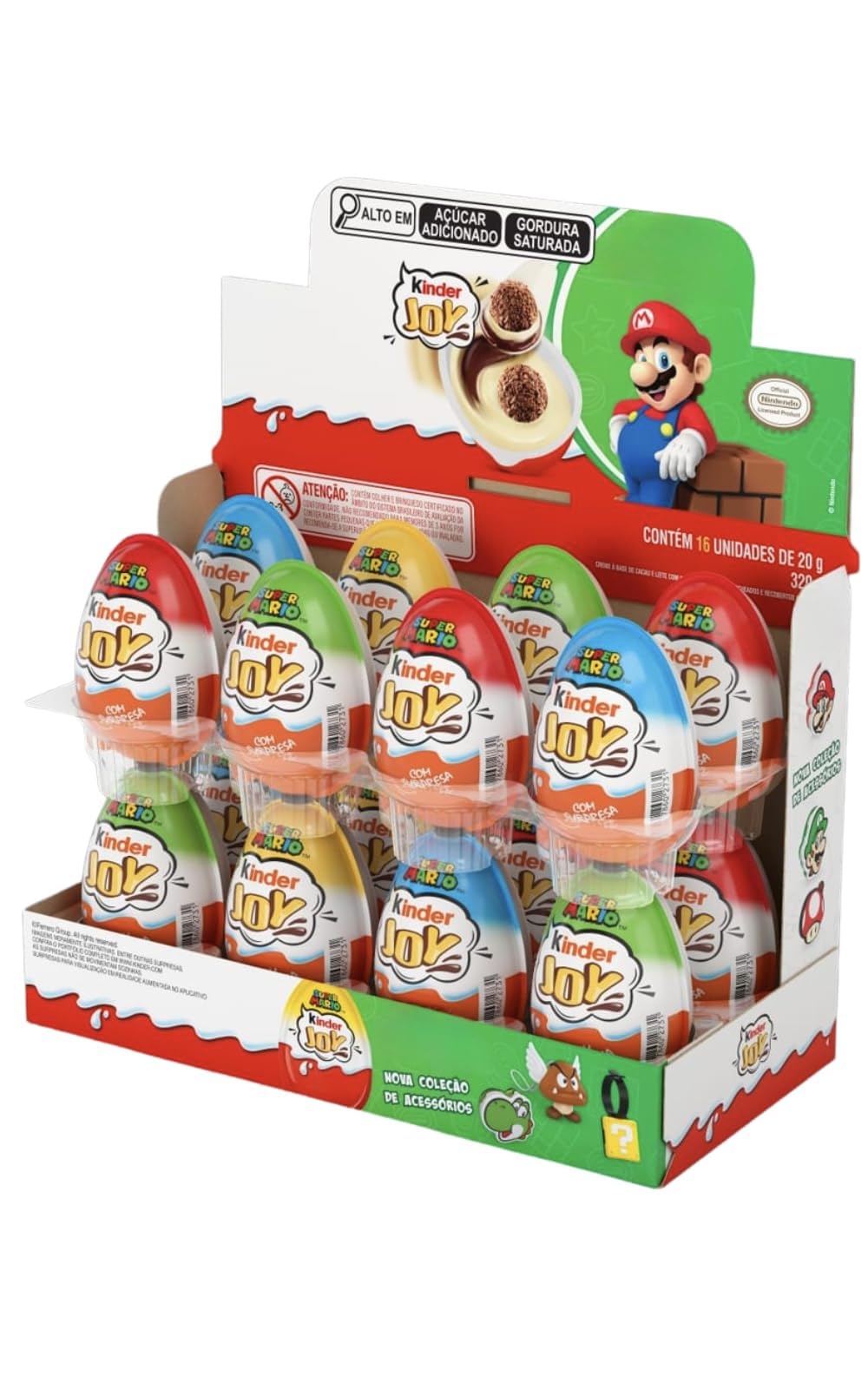 Chocolate Kinder Joy com 16 unidades