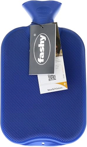 Fashy 6440.54 Wärmflasche Halblamelle, Blau