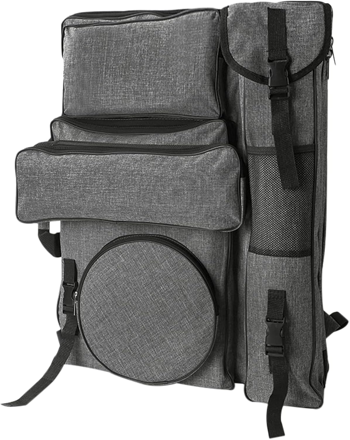 Art Portfolio Carry Bag, Large Capacity Storage 20"" x 26"", Canvas Artist Shoulder Backpack Outdoor Drawing for Artwork, Drawing Sketching, Painting, Drawing Board, grey