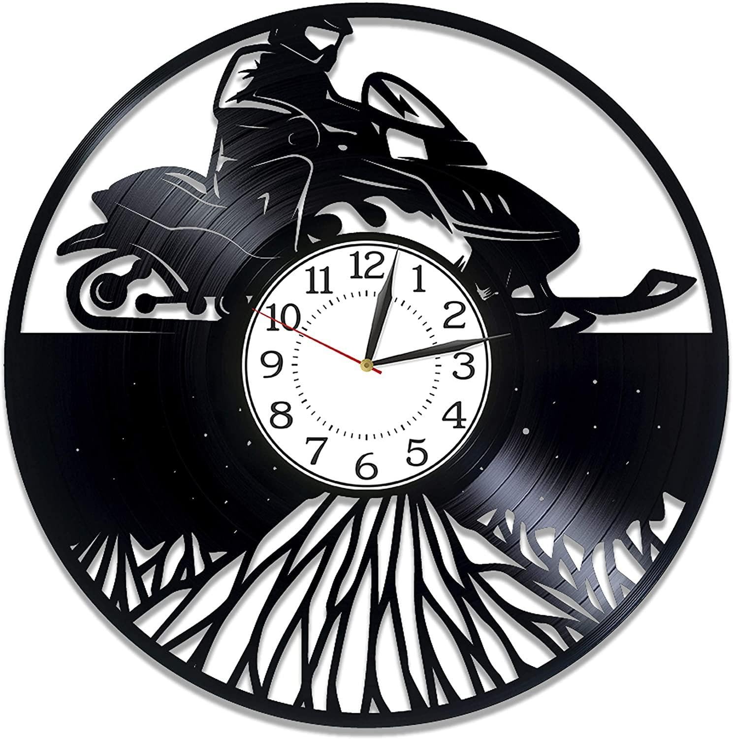 Décoration d'intérieur originale avec cette horloge vinyle