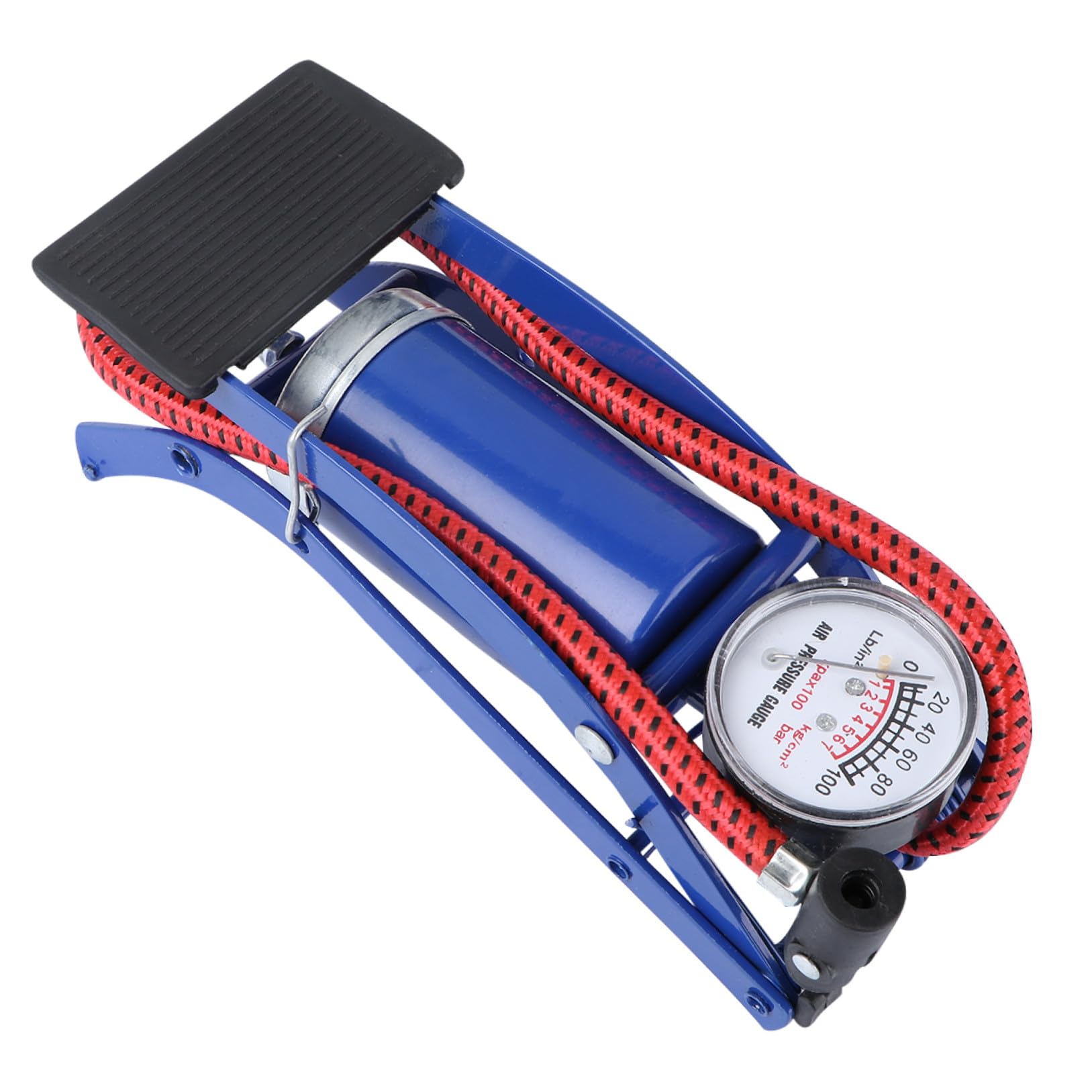 1pezzi Pompa Pneumatica Portatile Per Pneumatici Pompa Piede Alta Pressione Con Manometro Per Auto Biciclette e Leggera e Facile Da Trasportare