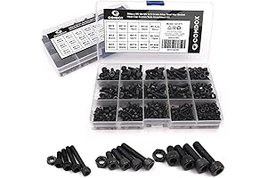 Comdox 500Pcs M3 M4 M5 Socket Cap Screws & Nuts Assortment Kit...