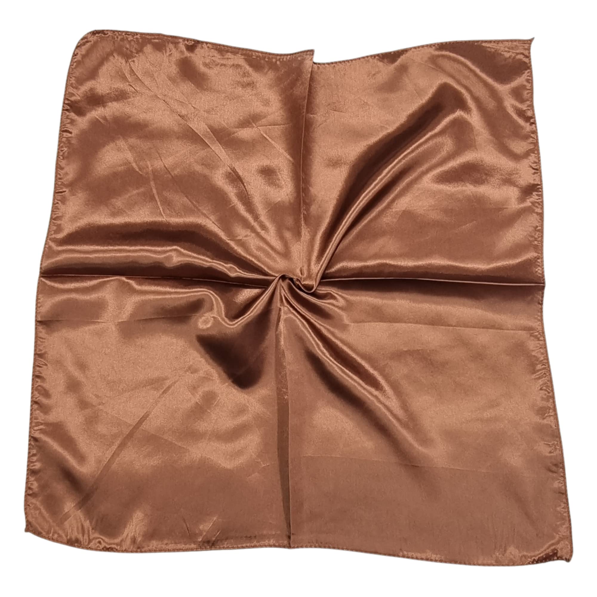 Kiran Fashion Satin Silk Scarf Small Plain Neckerchief Headband Wrap Square Shiny 50cm X 50cm