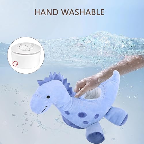 Miniatura 7 de Sueño para bebé, sensor de llanto, proyector de luz nocturna de dinosaurio, máquina de sonido para bebés, juguetes de peluche para niños y niñas,