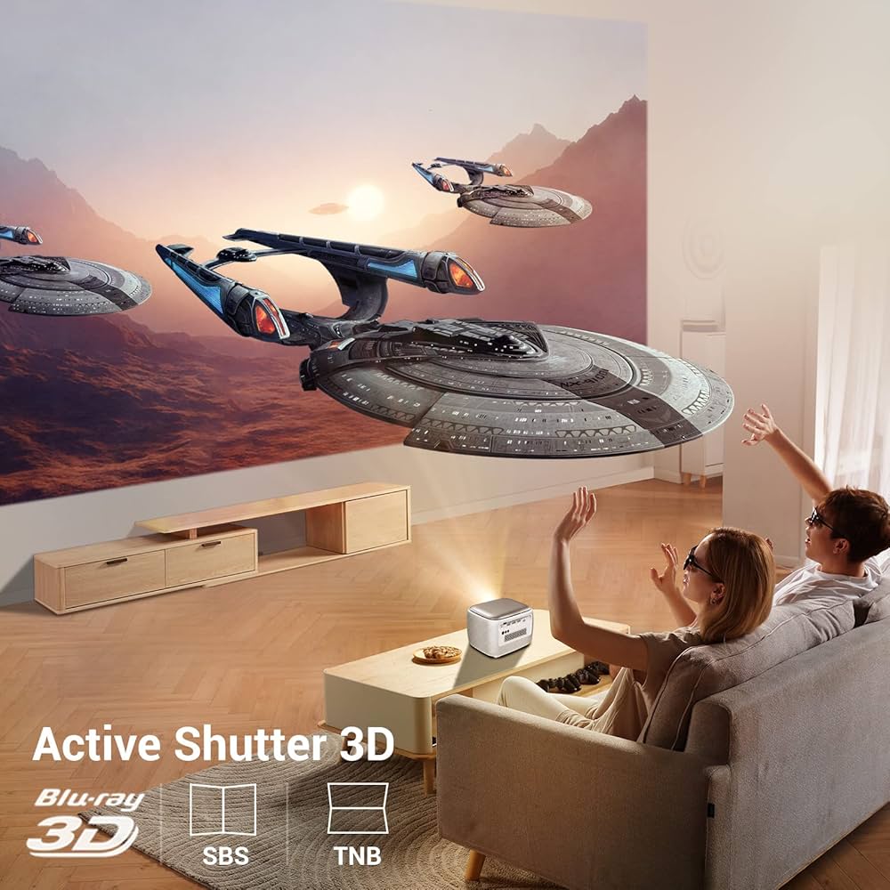 BYINTEK R20 Pro Auto Focus 3D Projector, Smart Home Theater