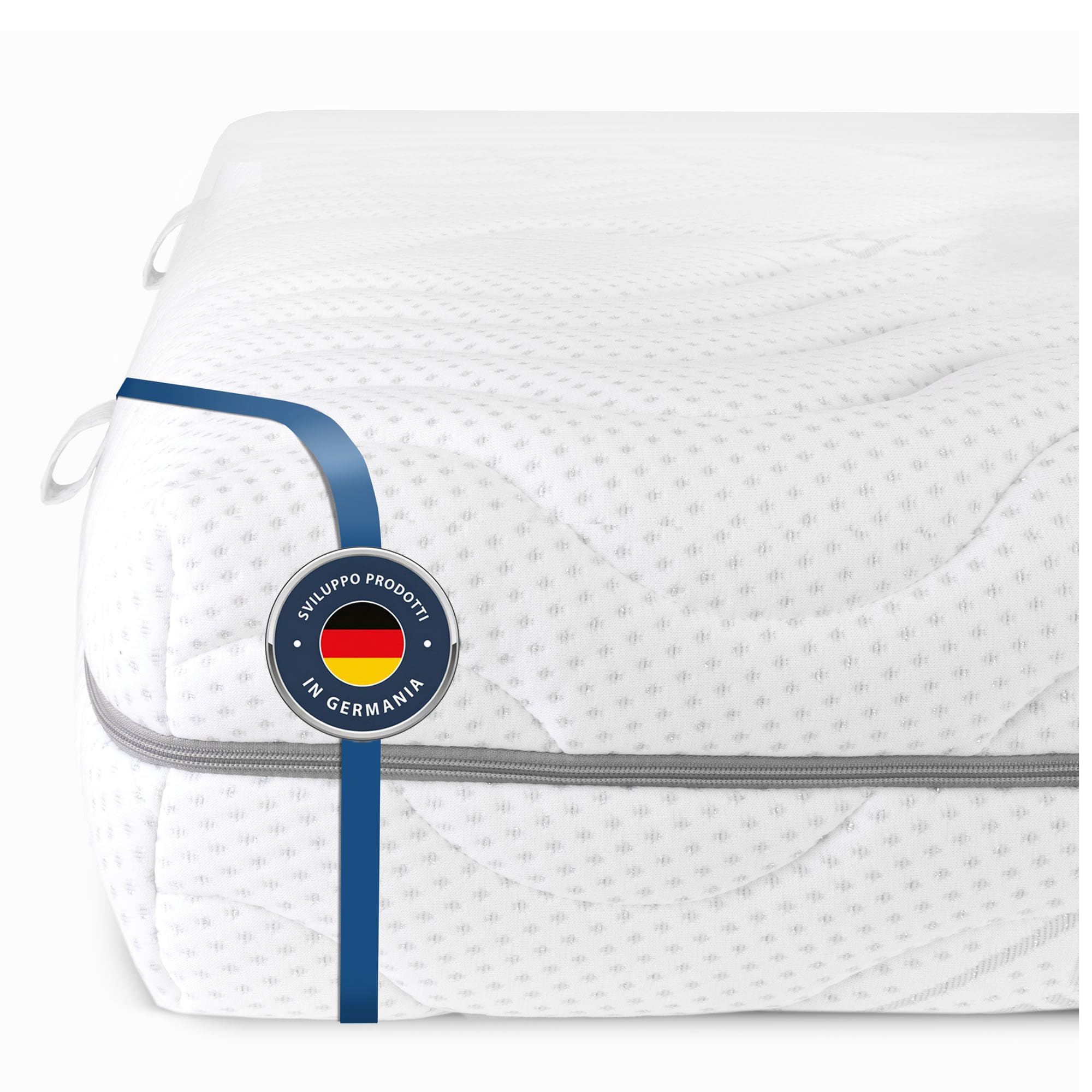 BMM Materasso Comfort 19, 80x190 cm, rigidezza H2 media, materasso in schiuma fredda Certificato Öko-Tex, Materasso ergonomico a 7 Zone, altezza 19 cm, materasso Sviluppo prodotti in Germania.