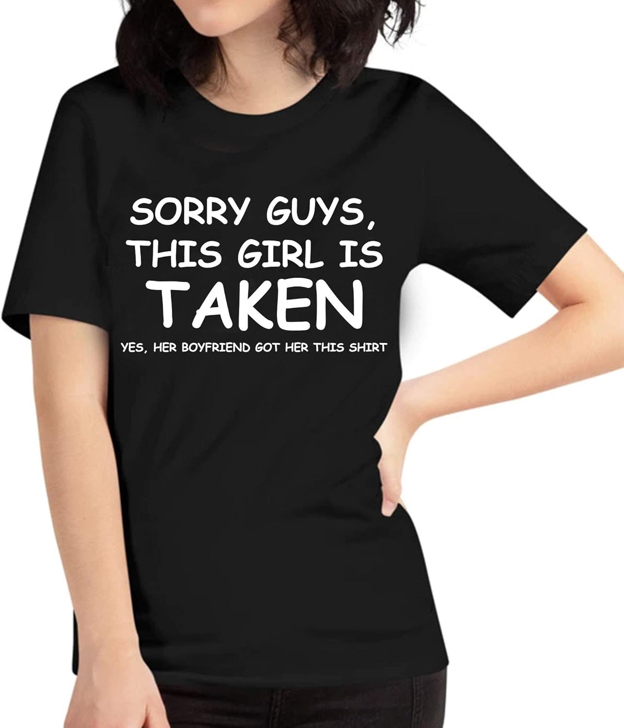 Amazon Com The Next Funny Cute Sorry Im Taken Girlfriend Tshirt From Boyfriend T Shirt For Men Women Clothing