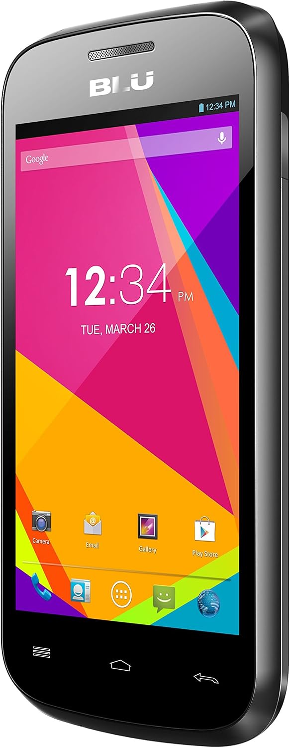 BLU Dash JR 4.0K Android 4.2, 2MP - Unlocked (Black)