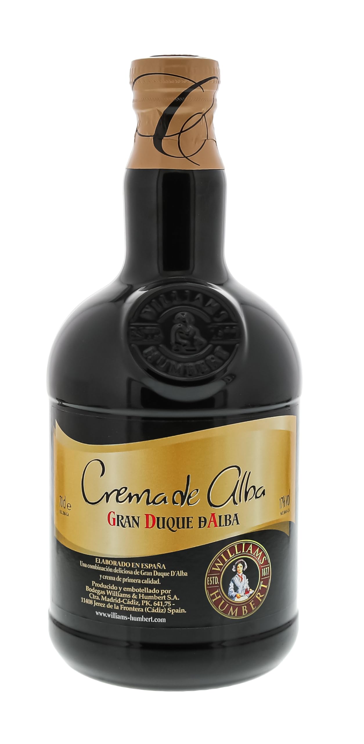 Crema de Alba I Gran Duque Likör I 700 ml I 17% Volume I Brandy Sahnelikör