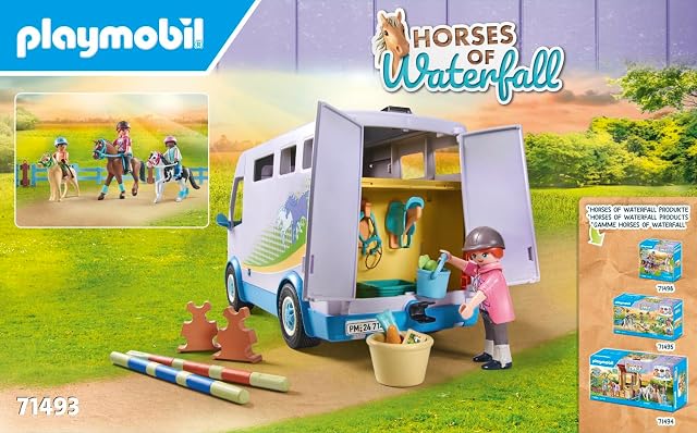 Foto 5 de 7 de PLAYMOBIL Horses of Waterfall 71493 Escuela móvil de equitación, Aprendizaje lúdico de la equitación