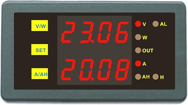 Battery Monitor DC Programmable Meter Controller 0-200V 0-1000A Volt Amp Power Ah Auto Shut Down Battery Tester 30A 50A 100A 150A 200A 250A 300A 400A 500A 600A 750A 1000A 0-200V,0-250A