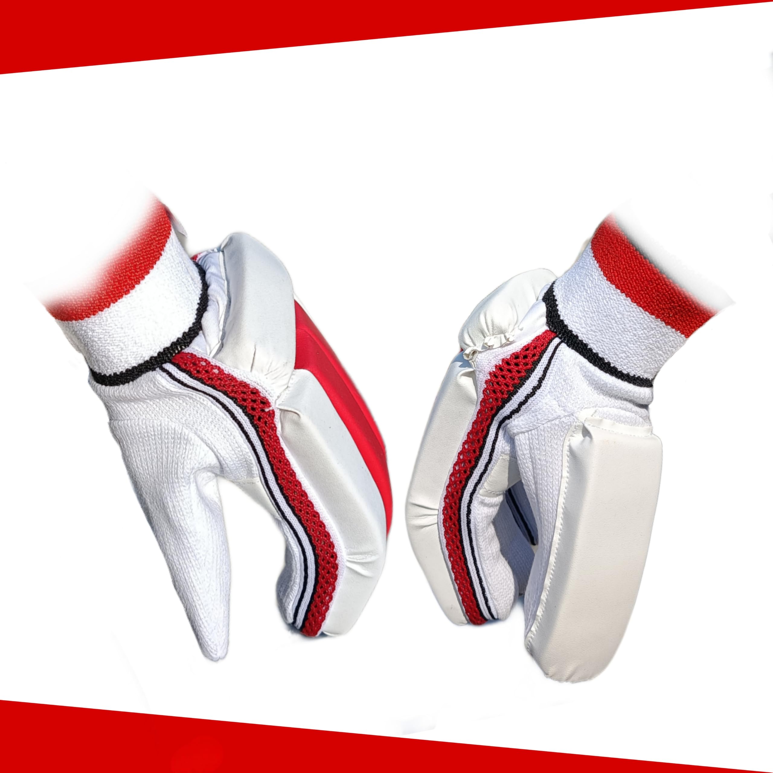 XSAW Cricket Men's Right Handed Batting Gloves - Lightweight PVC & Leather, Comfortable Grip, Stylish & Attractive Design, Perfect for Men-image-25