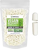 Vista 6 de XPRS Nutra Size 2 Empty Capsules - 5000 Clear Empty Vegan - Vegetarian DIY Vegetable Capsule Filling - Veggie Pill Capsules Pills