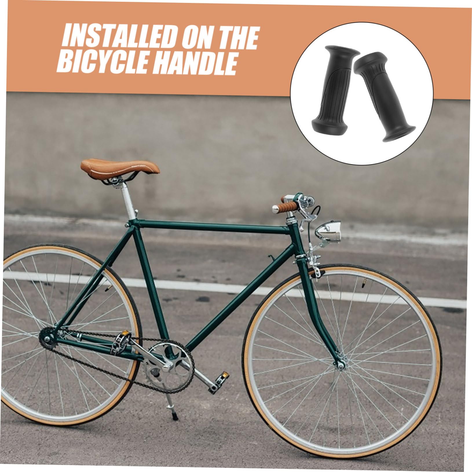 POPETPOP Housse de Protection pour Poignées de Vélo Antidérapante de Manchons Ergonomiques pour Guidon Confort Optimal Absorption Chocs Compatible avec Vélos Trottinettes