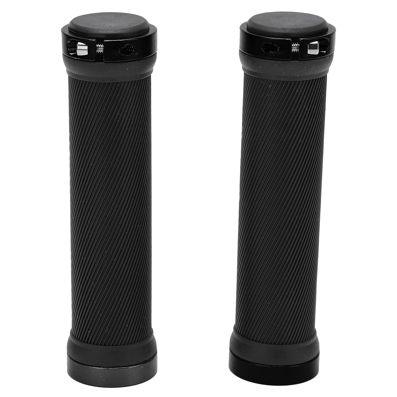 Lot De 2 Poignées Guidon Vélo En Caoutchouc – Antidérapantes, Absorbant Les Chocs, Pour Guidon 22 Mm, Noir Ou Transparent, 102 Mm