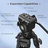 SMALLRIG Treppiede Video Lega Alluminio 186 cm, Carico 8 kg - 5440 - 8