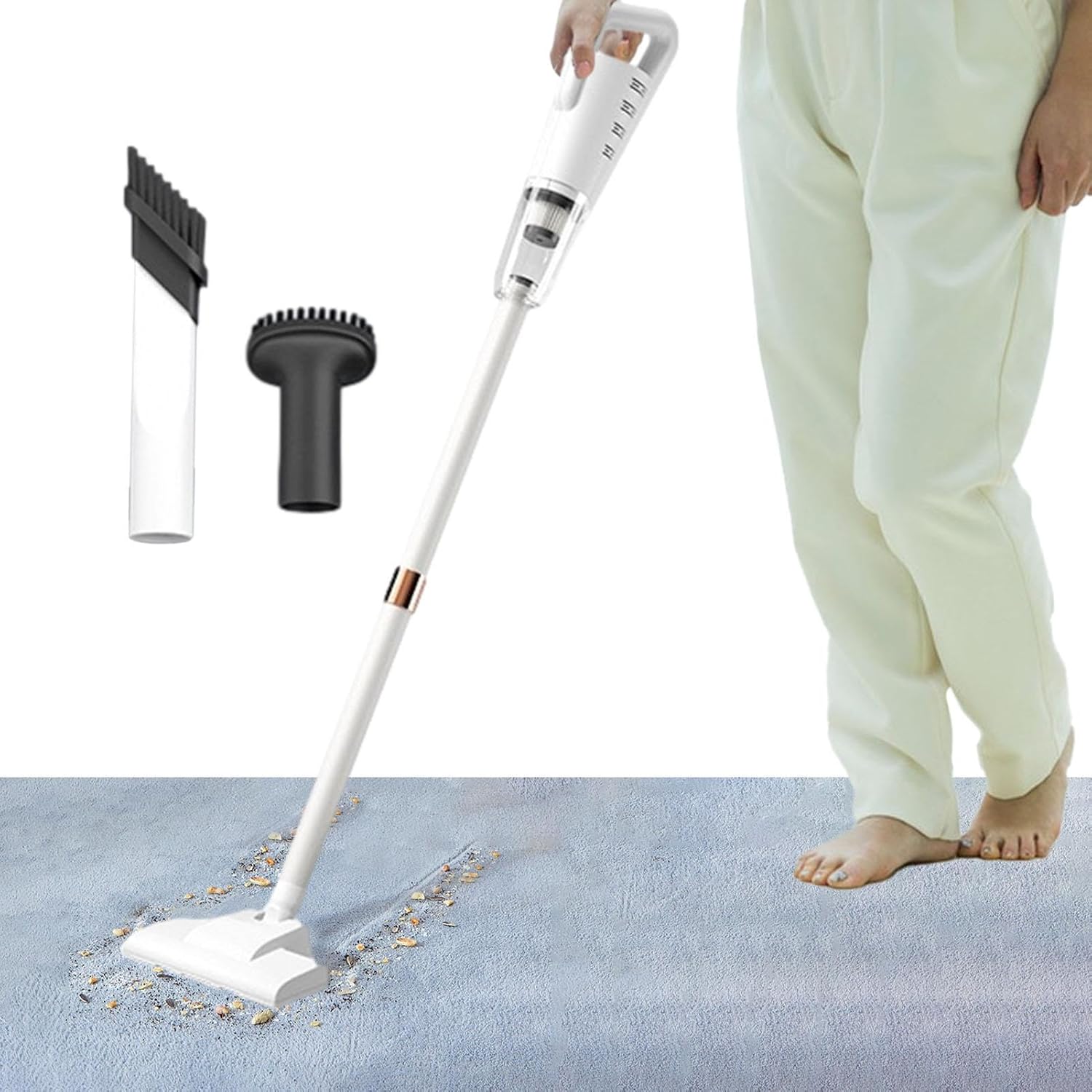 Vigcebit Cordless Vacuum For Carpet 120W Cordless Vacuum Cleaner 85KPA Suction, Vacuum