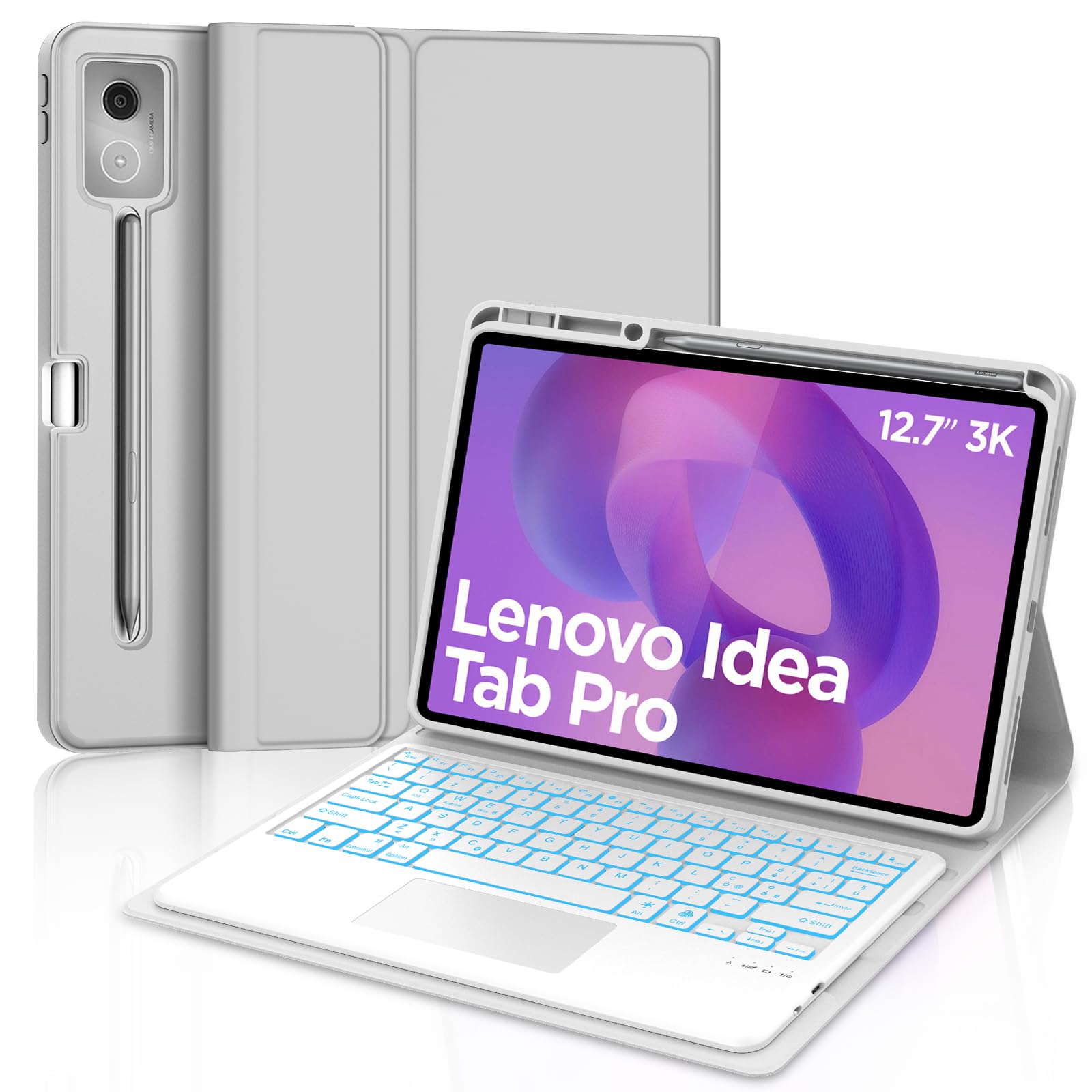 FOGARI Coque clavier pour Lenovo Idea Tab Pro 2025 12,7"