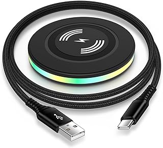 15W Samsung Wireless Charger Fast Charging Pad for Samsung Galaxy S24/S24 Ultra/S24+/S23/S22/S21 FE/S20/Z Fold 6 5 4 3/Z F Price In India