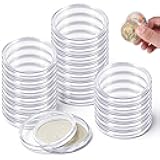 20 Pack 40.6mm Acrylic Silver EagleCoin Holder, Coin Capsules Protect Gasket Coins Case for Collectors Protectors Capsules for Collectors, Round Coins Collecting Supplies Fit Silver EagleDollar