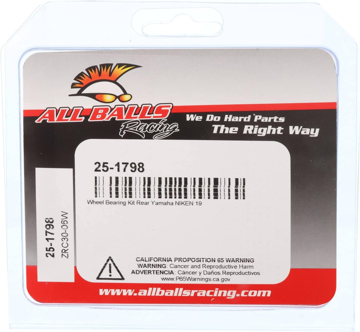 All Balls Racing 25-1798 Wheel Bearing Kit Rear Compatible With/Replacement For Yamaha MT09 2021-2023, MT09 SP 2021-2023, NIKEN 2019, NIKEN GT 2020, Tracer 900 GT 2021-2022, XSR900 2023