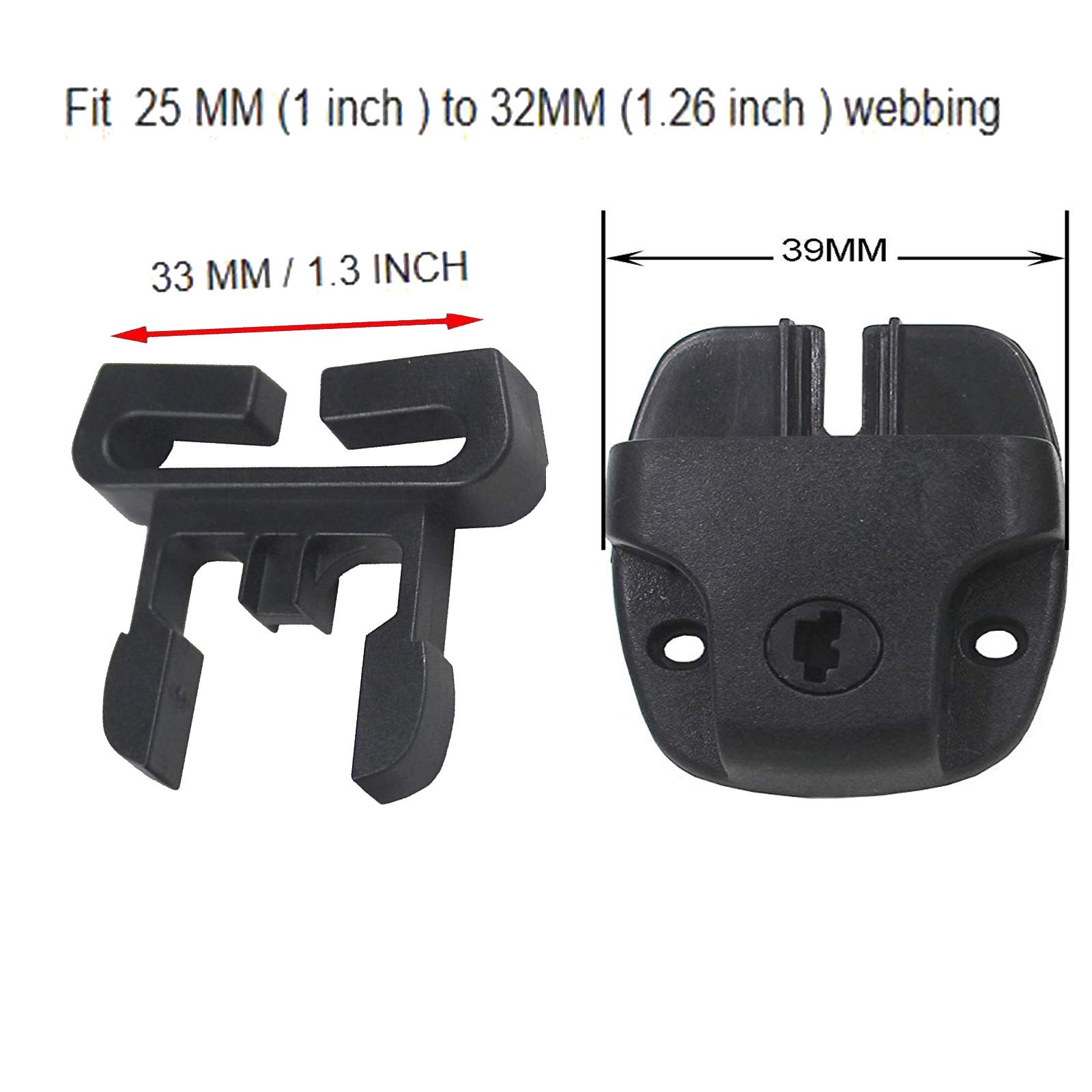 ?pack of 12?Spa Hot Tub Cover latch Broken Latch Repair Kit repair Clip Lock with keys and hardwares for Spa Hot Tubs and others / Replacement Outdoor Hot Tub Spa Pool Cover Lock Down Straps Clips