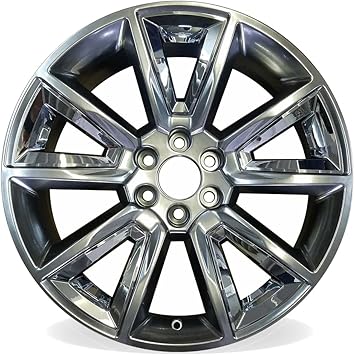22" New Single Wheel For 2015-2020 Chevy Silverado 1500 Suburban Tahoe Hyper Silver OEM Design Replacement Rim