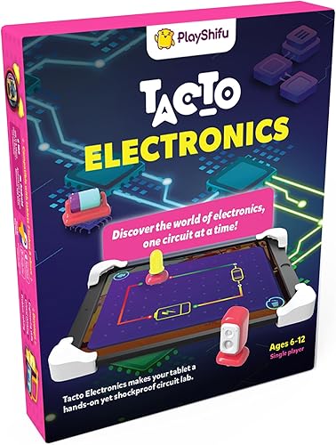 PlayShifu Tacto Electronics - Figuras reales, juegos digitales, juego de retoques para niños, juguete STEM regalo para niños y niñas de 6 a 12 años